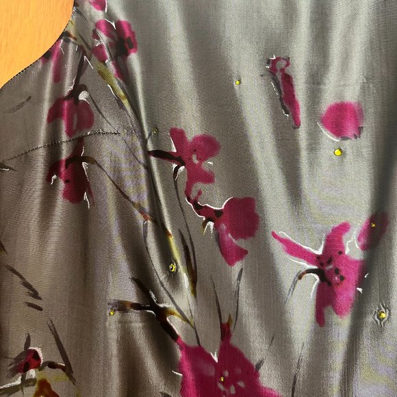 Tessuto Short Patterned Dress with Gems - Picture 3 of 3